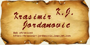 Krasimir Jordanović vizit kartica